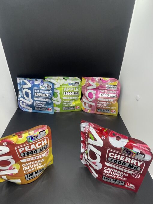 FLAV 1000mg LIVE RESIN CANNABIS INFUSED GUMMY RINGS ON SALE 🔥🔥 - Image 2
