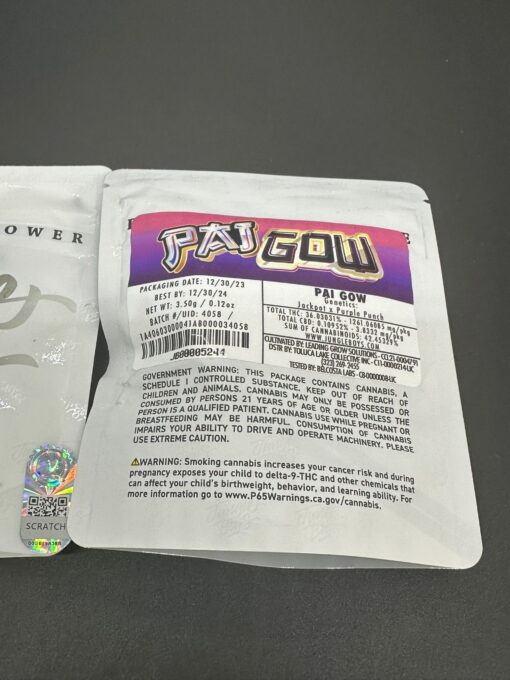 PAI GOW 3.5g (JUNGLE BOYS) SATIVA 🔥🔥36%THC