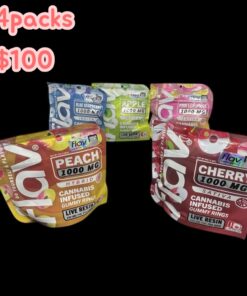 FLAV 1000MG LIVE RESIN CANNABIS INFUSED RINGS ONLY 4PACKS0 🔥🏝️LABOR DAY SALE🏝️🔥