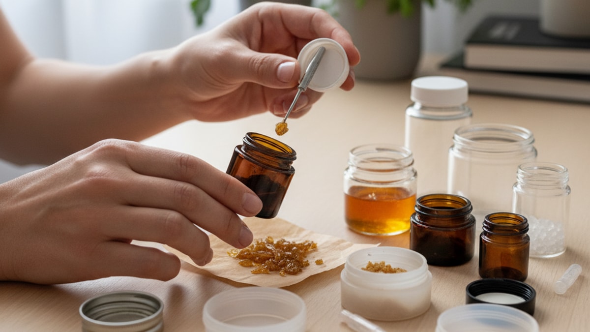 Blog Post: how to store cannabis concentrates - Professional illustration