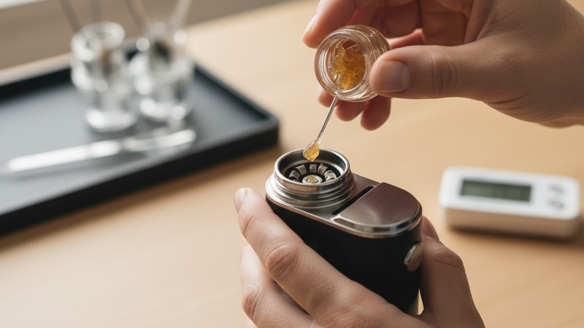 Blog Post: how to avoid burning concentrates in a vaporizer - Professional illustration