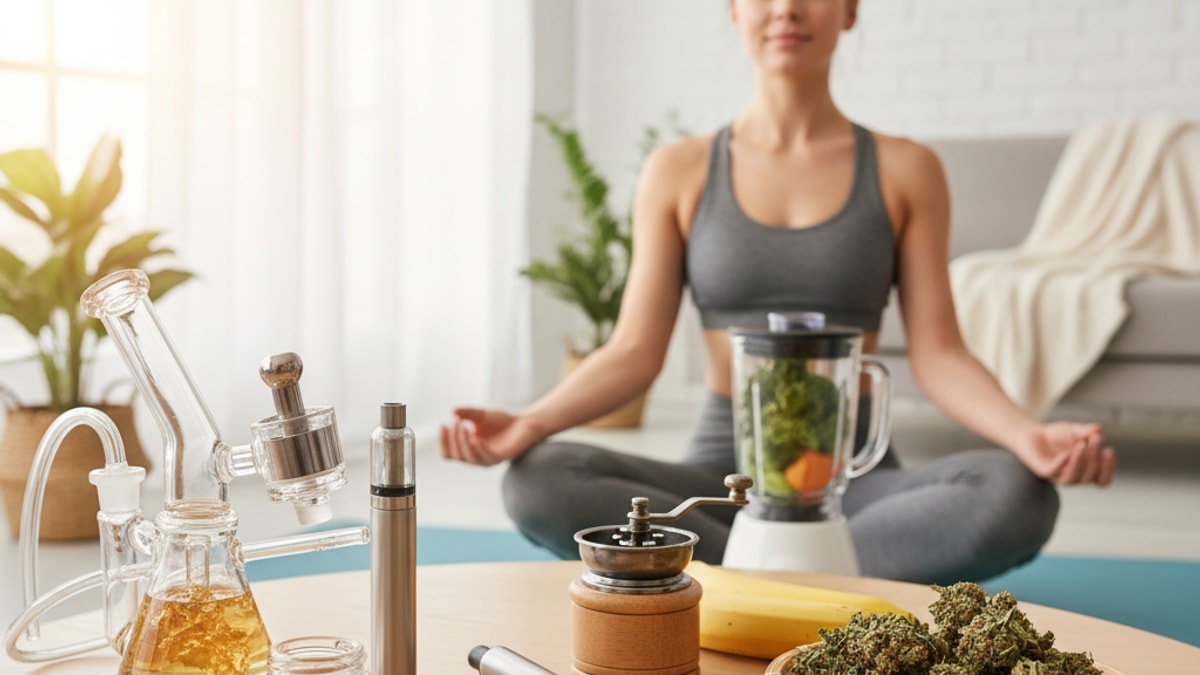 Blog Post: are concentrates healthier than flower - Professional illustration