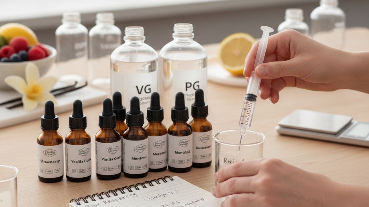 Blog Post: how to use flavor concentrates - Professional illustration