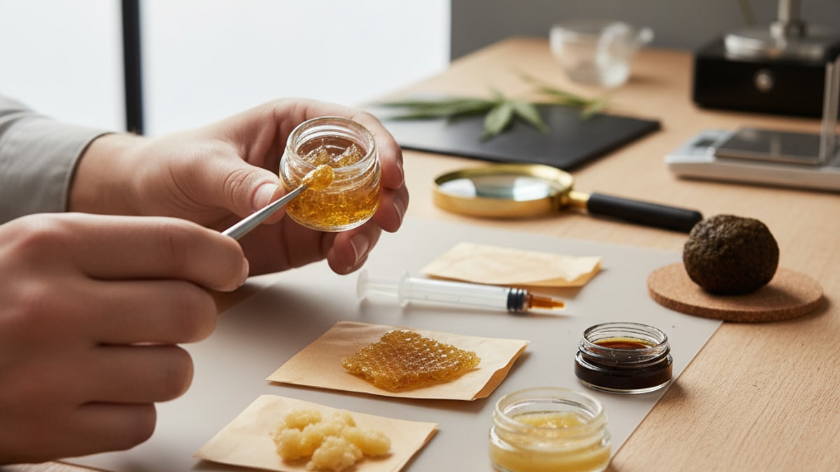 Blog Post: how to use cannabis concentrates - Professional illustration