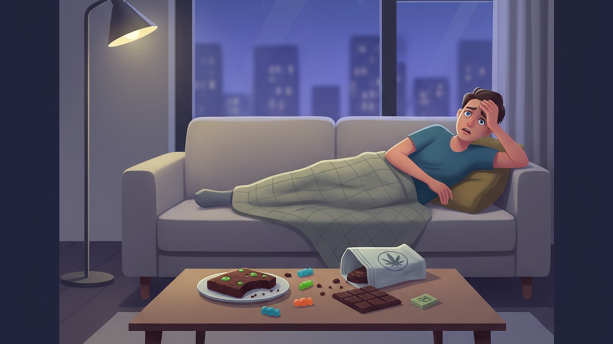 Blog Post: can you overdose on edibles - Professional illustration